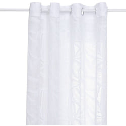 Atmosphera - Voilage motif feuilles Lazi blanc 140x240cm créateur d'intérieur