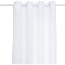 Atmosphera - Voilage motif wild Lazi blanc 140x240cm créateur d'intérieur