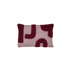 Enveloppez votre intérieur d'une touche de luxe et de couleur avec le Coussin Décoratif Poppy 38x58 Violet de la marque Atmos ...