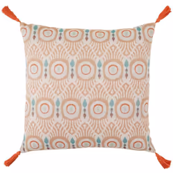 Le coussin "Ikat" Atmosphera vous permettra de parfaire votre déco avec un imprimé aux motifs ethniques. Réalisé dans un tiss ...