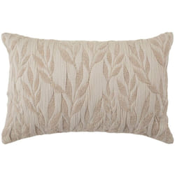 Atmosphera - Coussin motif jacquard Lehto coton lin 58x38cm créateur d'intérieur