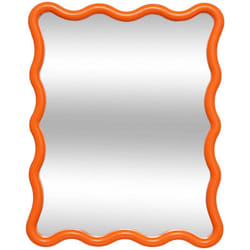 Atmosphera - Miroir vague Judy orange 38x30cm créateur d'intérieur
