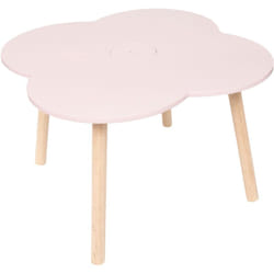 Table enfant en forme de fleur Rose 51x51x40 cm