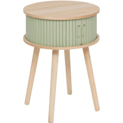 Table de nuit NYSOS avec 2 portes, Ø 40 cm