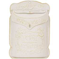 Atmosphera - Boite aux lettres Tino blanc chaud H40,5cm créateur d'intérieur