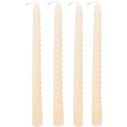 4 bougie-bâtons Twist many ivoire 180g Atmosphera créateur d'intérieur