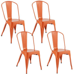 Atmosphera - Lot de 4 chaises en métal niko