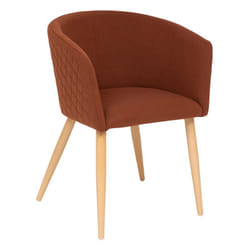 Fauteuil à dîner Marlo hêtre ambre Atmosphera créateur d'intérieur