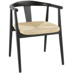 Fauteuil De Dîner En Bois Yamato Noir Atmosphera