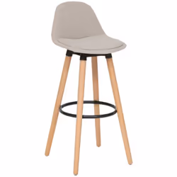 Moderne et dans l'air du temps, le tabouret de bar "Maxon" Atmosphera conjugue confort et esthétisme. Son assise garnie de mo ...