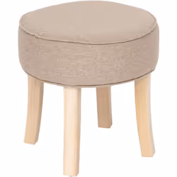 Apportez une touche de raffinement et de douceur à votre intérieur avec le tabouret d'appoint Adriel en velours beige de la m ...