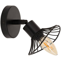 Applique murale plafonnier Adelia noir 10x10cm Atmosphera créateur d'intérieur