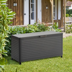 Hesperide - Coffre de rangement Edenio graphite m 141,6 x 72 x 78cm en aluminium - Hespéride