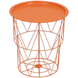 Atmosphera - Table d'appoint Kumi orange 40x37x37cm créateur d'intérieur