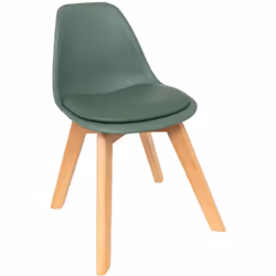 Classique du design contemporain, la chaise enfant "Baya" Atmosphera for kids offre une assise moulée et garnie d'un coussin  ...