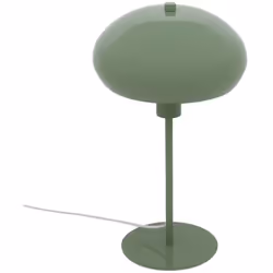 La lampe champignon à poser "Savio" séduira les adeptes d'un style vintage en matière de déco. Conçue en acier vert au fini b ...