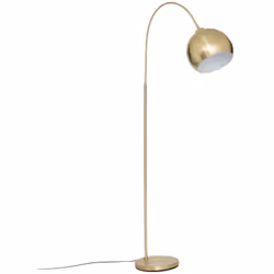 Très chic, le lampadaire arc "Floris" Atmosphera est entièrement conçu en acier doré et il se distingue par son arc orientabl ...