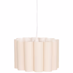 Susp tissu rona beige d37 - Atmosphera createur d'interieur. Couleur : Beige. Matière principale : Acier. Longueur : 37.00 cm ...