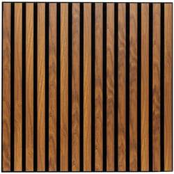 Panneau décoratif mural en Bois foncé 60 x 60 cm - Atmosphera