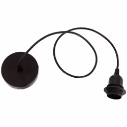 Cordon elect met noe nr l80 - Atmosphera createur d'interieur. Couleur : Noir. Matière principale : Acier. Longueur : 10.00 c ...