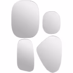 Miroir plast orga roman arg x4 - Atmosphera createur d'interieur. Couleur : Argenté. Matière principale : Verre. Longueur : 3 ...