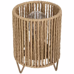 Lampe en papier naturel ida h17cm - Atmosphera createur d'interieur. Couleur : Modèle b. Matière principale : Acier. Longueur ...
