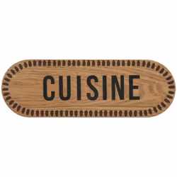 Pensée pour chaque pièce de la maison, la plaque porte "Manuel" Atmosphera déposera une touche artisanale dans votre univers ...