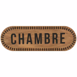 Pensée pour chaque pièce de la maison, la plaque porte "Manuel" Atmosphera déposera une touche artisanale dans votre univers  ...
