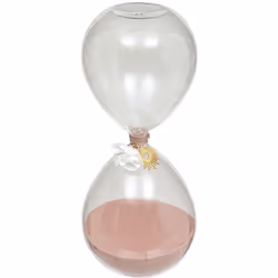 Poétique et délicat, le sablier en verre "Floral" Atmosphera séduira les inconditionnels d'un style romantique en matière de ...