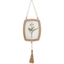 Atmosphera - Déco murale fleurs Jayden bois 16x12cm créateur d'intérieur