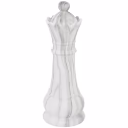 La déco à poser pièces d'échec "Olen" Atmosphera est proposée dans deux versions de statuettes en résine au fini effet marbre ...