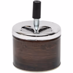 Avec son look rétro et son fini effet bois, le cendrier "Milan" Atmosphera sublimera une table basse en verre ou en bois avec ...