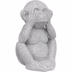 Collectionnez les trois singes de la sagesse et faites souffler un vent exotique sur un balcon ou sur une terrasse ! La statu ...