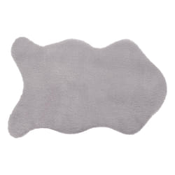Tapis four extra doux gris 60 x 90