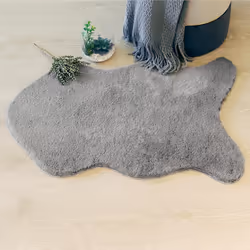 Tapis four extra doux gris 60 x 90