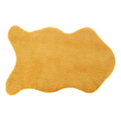 Tapis Imitation Fourrure  Doucea  60x90cm Ocre