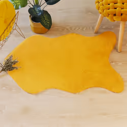 Tapis Imitation Fourrure  Doucea  60x90cm Ocre