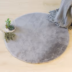 Tapis four extra doux gris D 80