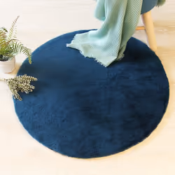 Tapis four extra doux bleu canard D 80