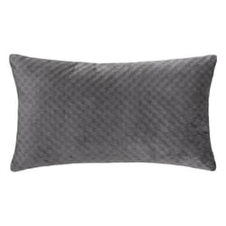 Coussin - ATMOSPHERA - Dolce - Velours embossé - Gris - 38x58 cm