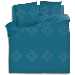 Atmosphera - Parure De Lit Coton Lavé 260 x 240 Bleu