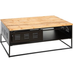 Table basse Cierna noir 110x60cm Atmosphera créateur d'intérieur