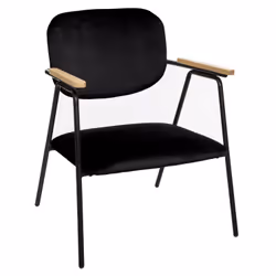Fauteuil design en velours Dyer
