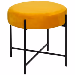 Description générale Ce tabouret en velours ocre allie élégance et fonctionnalité, parfait pour sublimer votre intérieur. Ave ...