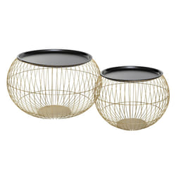 Table Métal Fil Gold Alya x 2