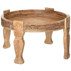 Atmosphera - Table d'appoint en Bois de Manguier d 74 cm
