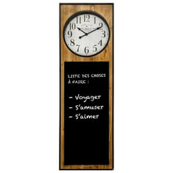 Pendule Flower Ardoise 115 x 37