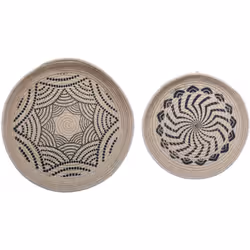 Apportez une touche d'originalité à votre intérieur avec ce set de décoration murale. Sa matière en jute lui ajoute un aspect ...
