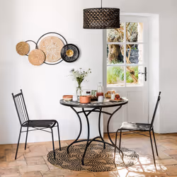 Décoration Murale Métal/Bois 98x50