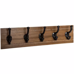 Patère 5 crochets marron Atmosphera créateur d'intérieur